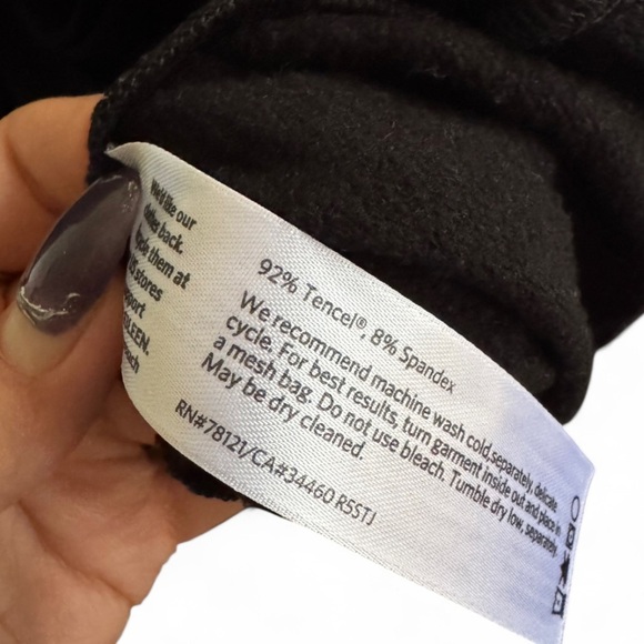 Eileen Fisher Black Long Sleeve Dress with pockets - medium - Picture 4 of 5